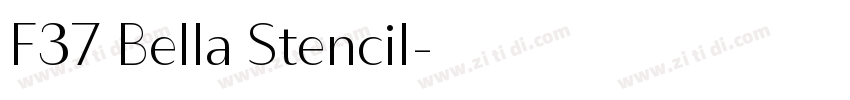 F37 Bella Stencil字体转换